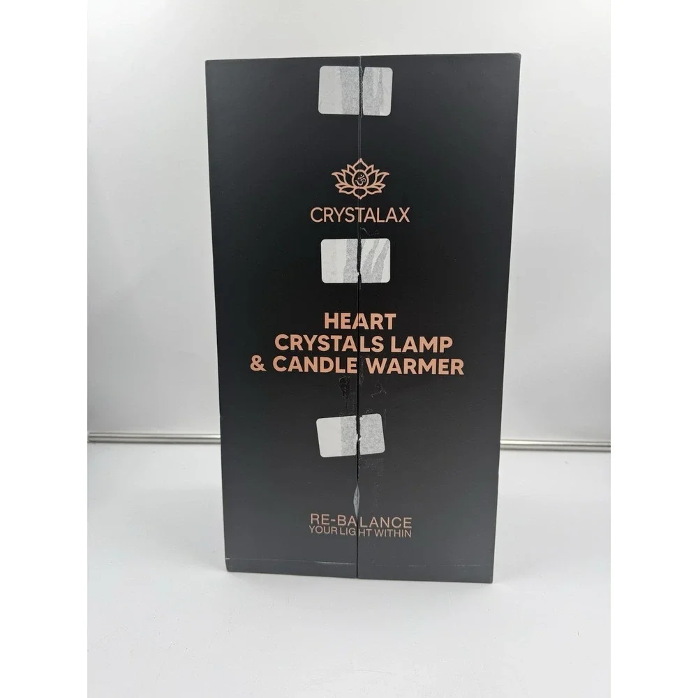 Crystalax Crystal Candle Warmer Lamp with Real Rose‎ Quartz